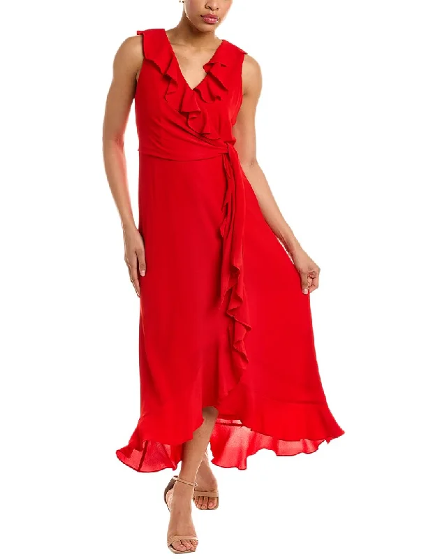 Instant Savings London Times Ruffle Maxi Dress