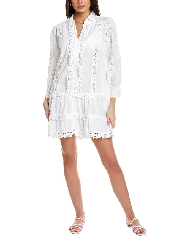 Today's Special Melissa Odabash Lucia Linen-Blend Mini Dress