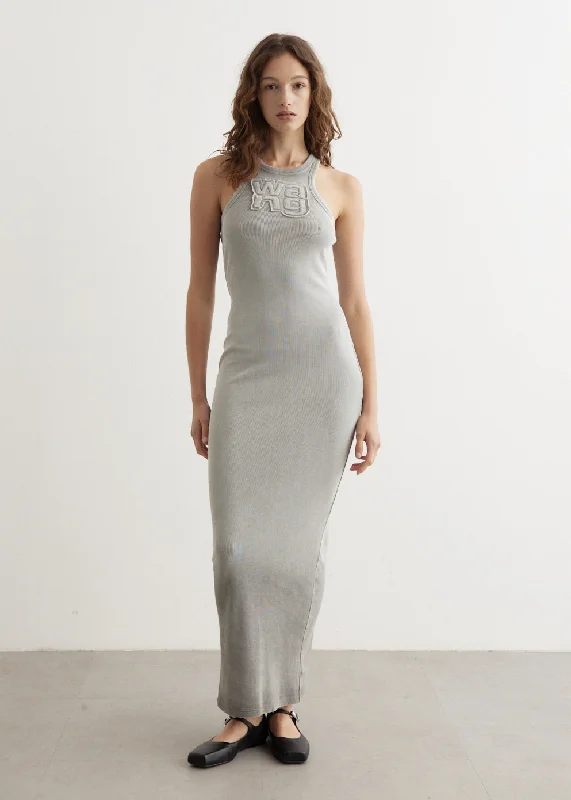 Massive Deals Distressed Edge Maxi Dress