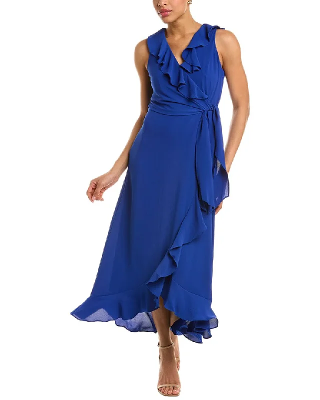 Grand Opening Sale London Times Ruffle Maxi Dress