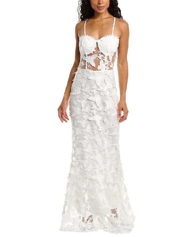 Mega Deal Beulah Lace-Up Maxi Dress