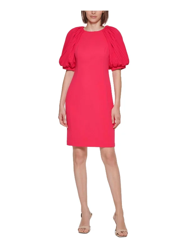 Midnight Sale Womens Scuba Mini Sheath Dress