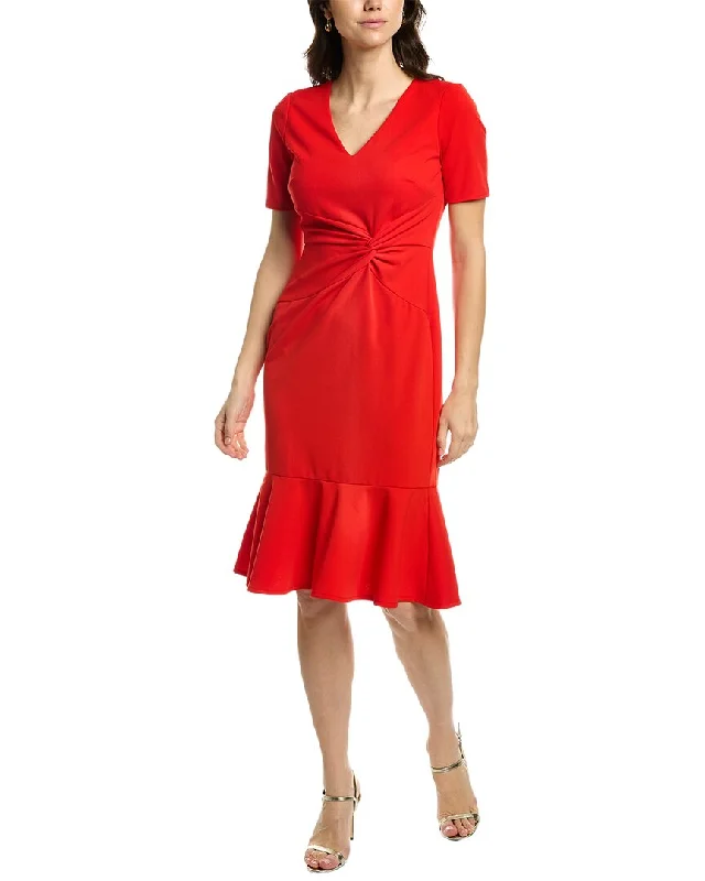 Exclusive Preview London Times Twisted Sheath Dress