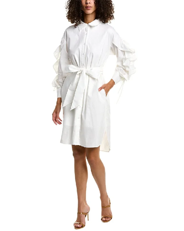 Special Savings Gracia Ruffle Sleeve Shirtdress