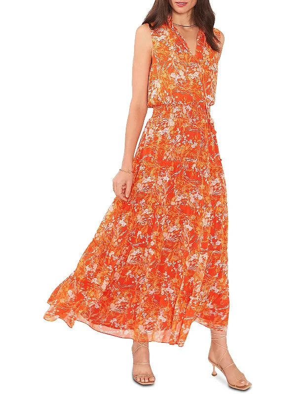 Year-End Clearance Womens Tie Neck Long Maxi Dress
