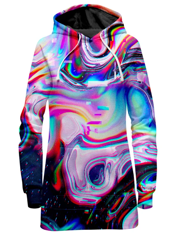 Quick Sale Simulation Break Hoodie Dress