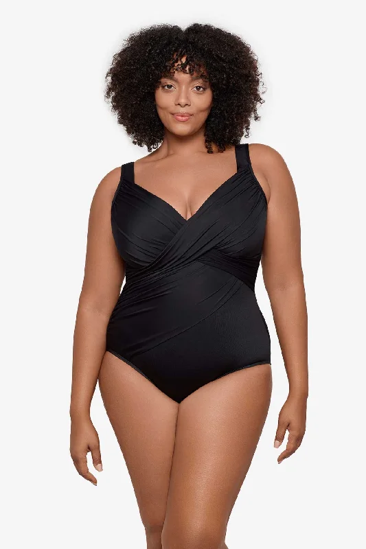 Price Slash Plus Size Rock Solid Revele One Piece Swimsuit