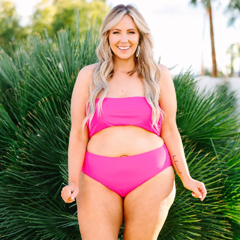 Factory Direct Sale Beach Boo Swim Bottom, Pink