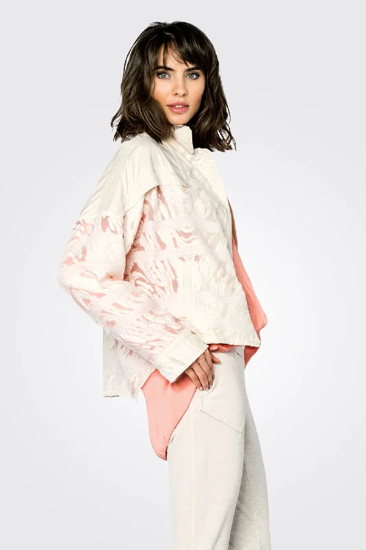Exclusive Preview Taffeta Lace Jacket - Off White