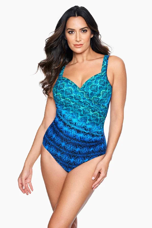Instant Savings Ocean Ombre Seraphina One Piece Swimsuit