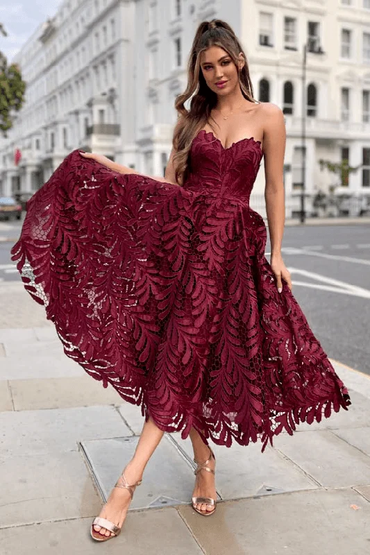 Epic Deals Jadore JX5031 Sandra Dress - Burgundy