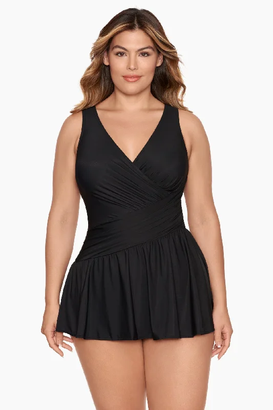 Members Only Plus Size Aurora Swim Dress