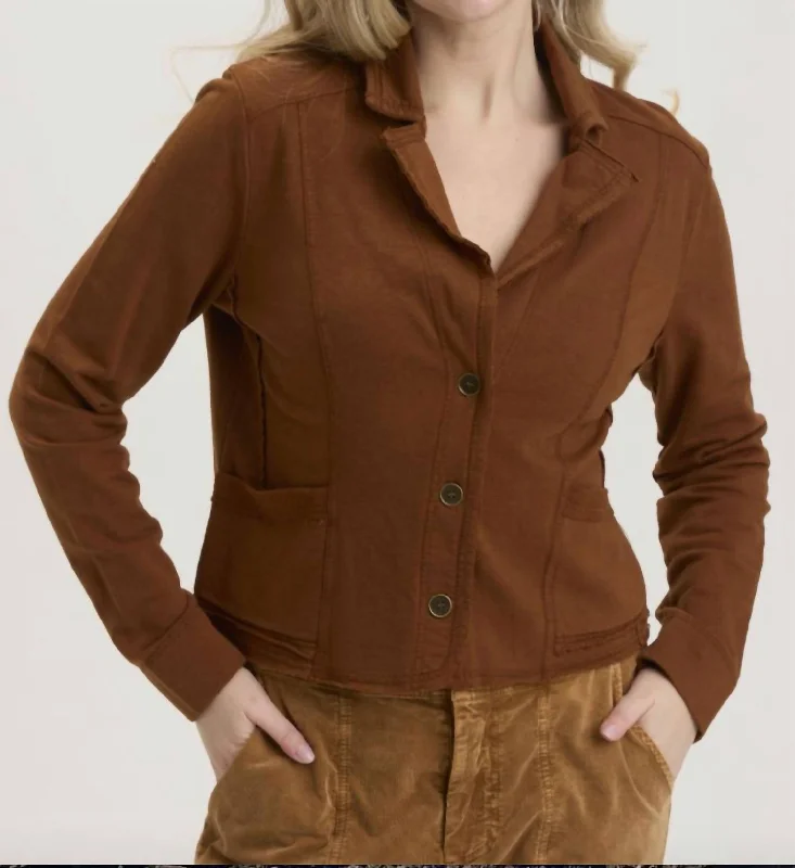 Value Deals Damia Blazer In Russet Pigment