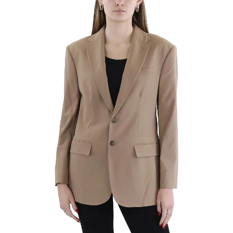 Best Deals Womens Wool Business Two-Button Blazer