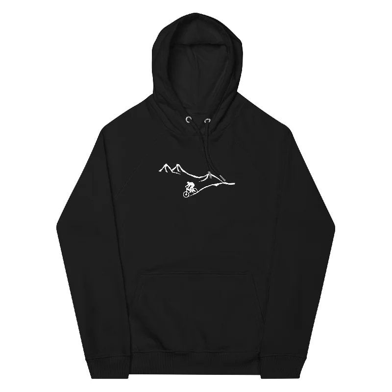 Act Now Berge - Kurve Linie - Radfahren - Unisex Premium Organic Hoodie