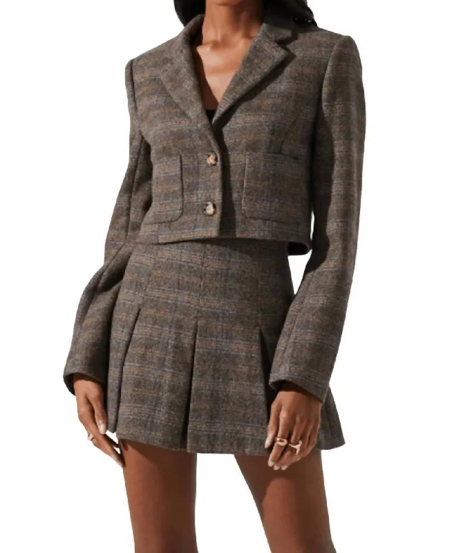 Reduced Prices Siarah Jacket In Brown Blue Multi