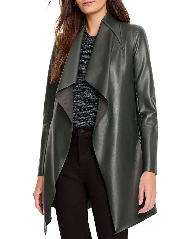 Daily Specials NIC+ZOE Faux Leather Lounge Around Jacket