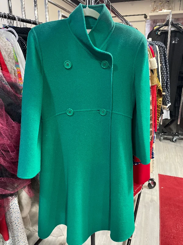 Bargain Blast Oscar de la Renta Size M Green Wool Coat