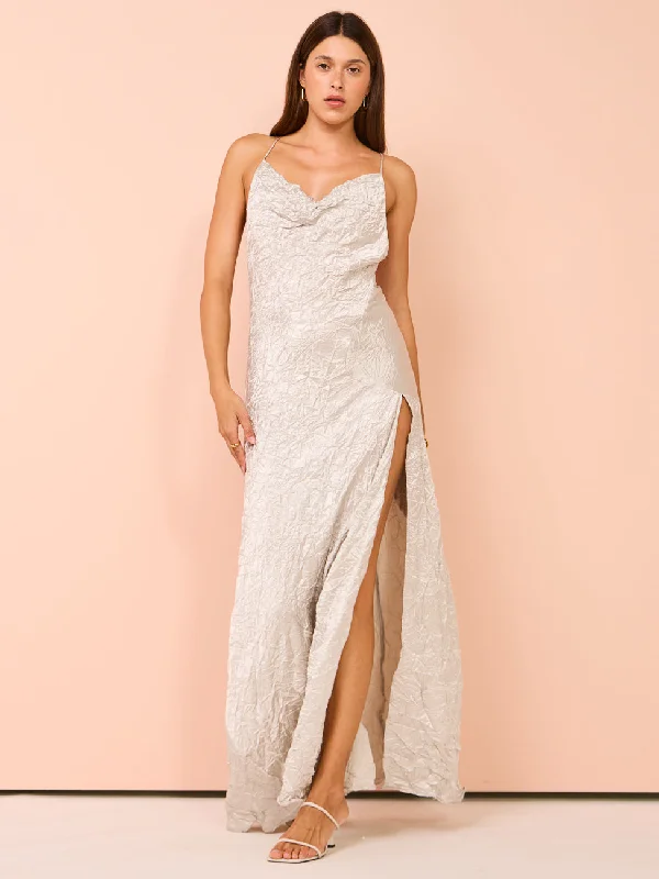 Weekend Flash Sale One Fell Swoop Siren Maxi in Silver Varakh